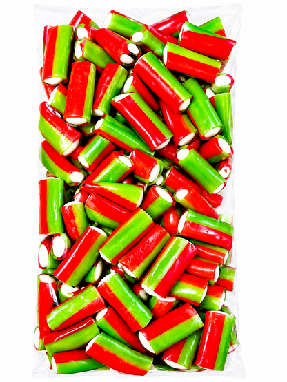 500g & 1kg Watermelon Liquorice Pencil Tube Bites - Retro Halal Sweets - Kids Party Cones Gifts