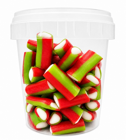 500g & 1kg Watermelon Liquorice Pencil Tube Bites - Retro Halal Sweets - Kids Party Cones Gifts