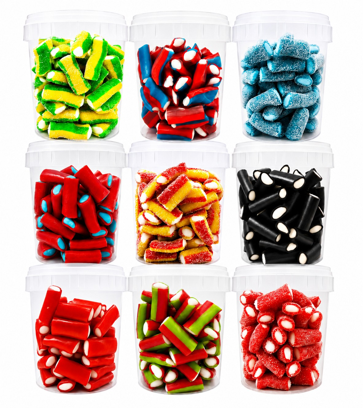 500g & 1kg Liquorice Pencil Tube Bites Retro Halal Sweets Kids Party Cones Gifts