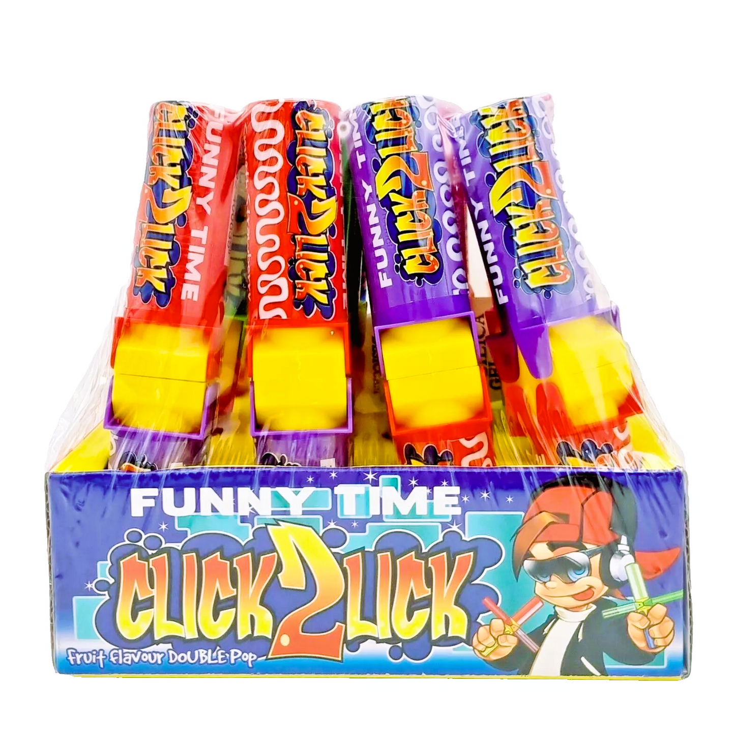 PACK OF 12 HALAL FUNNY TIME CLICK 2 LICK PACK OF TOYS