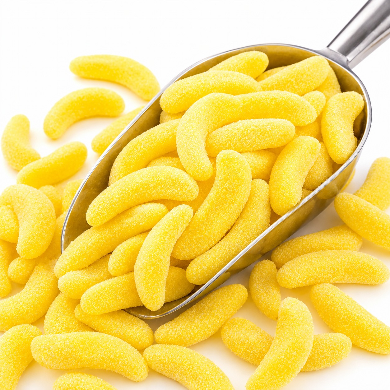 500g - 1kg Sour Banana Foams - Halal - Aladdins Sweets - Retro Pick n Mix Jellies
