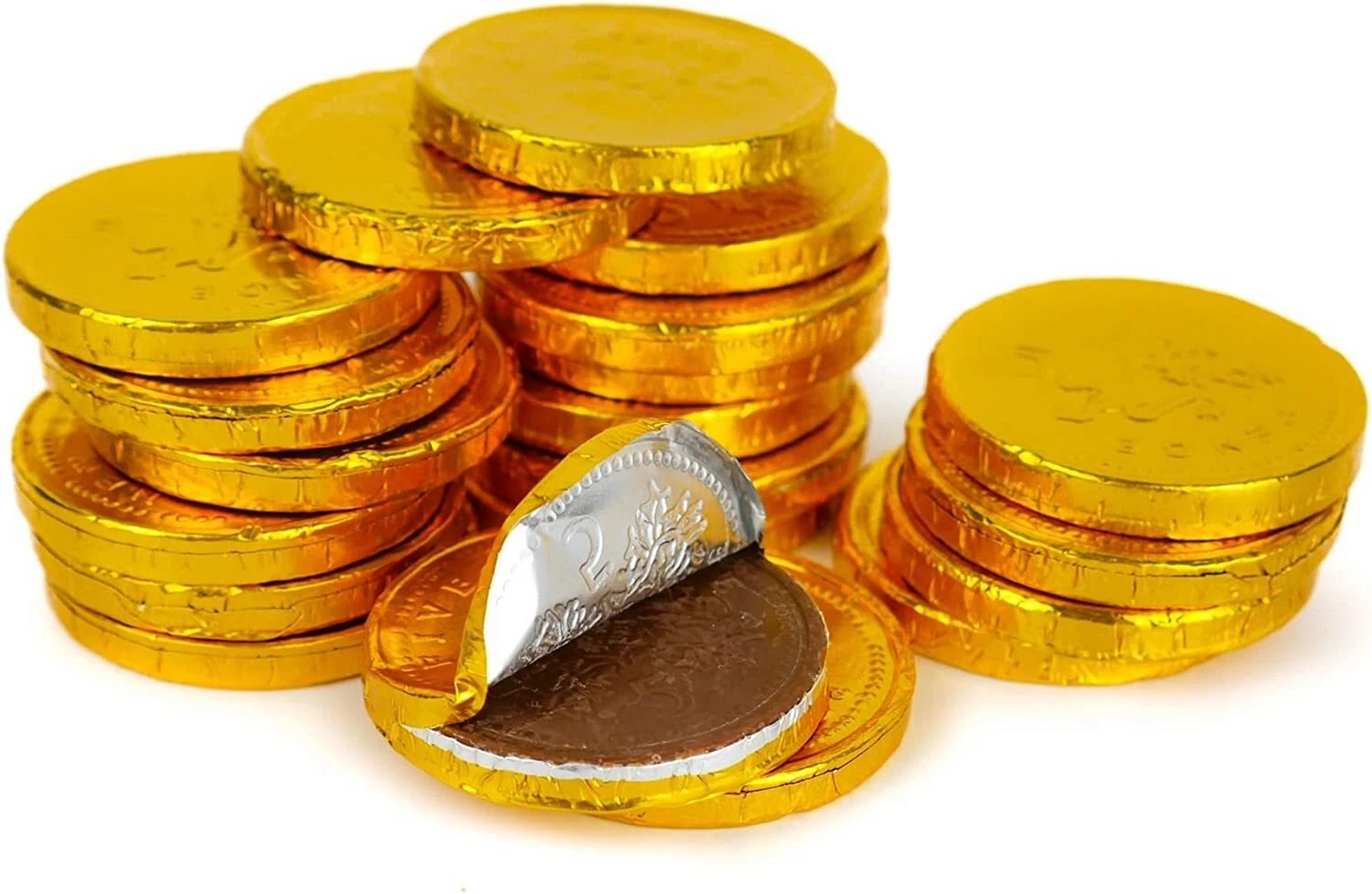 Halloween Pre-Filled Sweets - Large Milk Chocolate Coins 55g Bags - Spooky Trick or Treat - Party Bag Gifts
