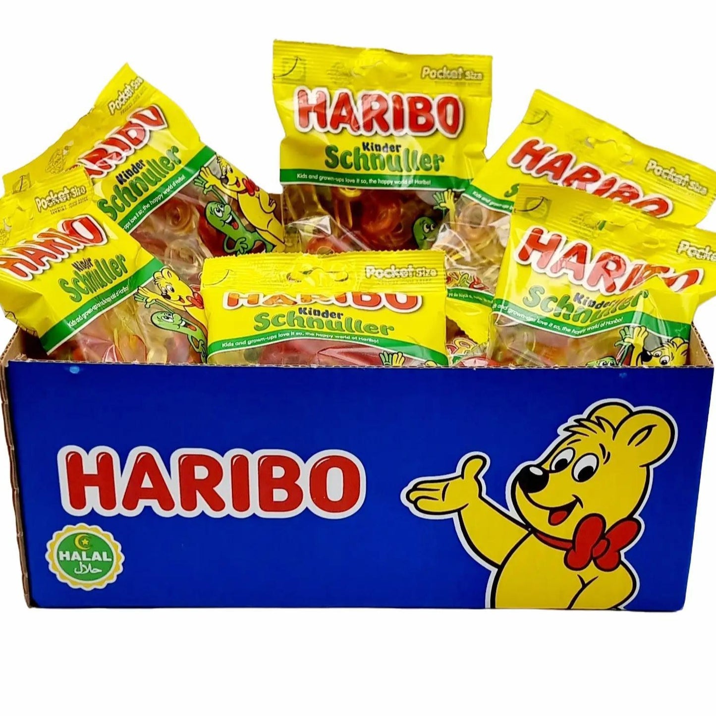 Haribo Dummies (Schnuller) Halal Sweet Gummy Jellies 100g bags Kids Party Bag Fillers