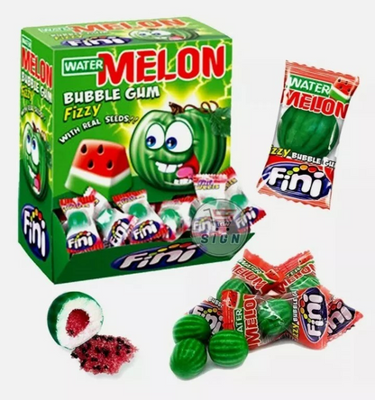 Fini Fizzy Melon Bubble Gum - Watermelon Flavour 200 Pieces