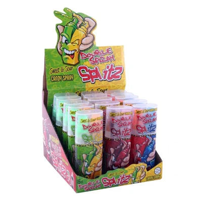 PACK OF 12 HALAL DOUBLE SPRAY SPLITZ CANDY SPRAY