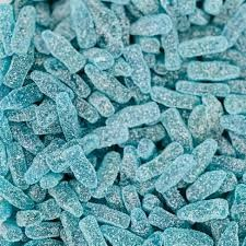 1kg Halal Fizzy Sour Jelly Blue Cola Bottles Aladdins Sweets