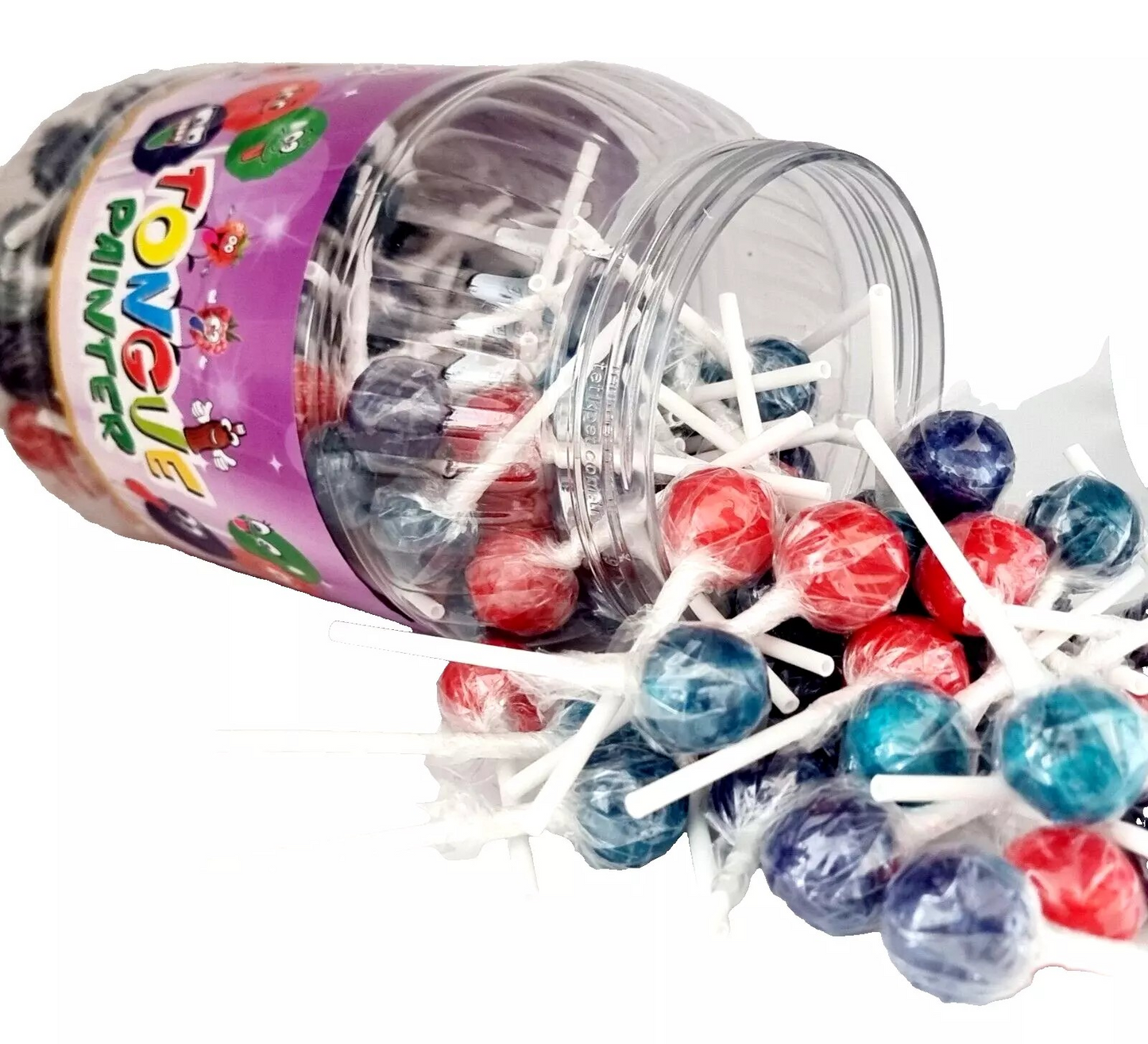 Pack of 150 Halal Confectionery World Tongue Painter Lollipop