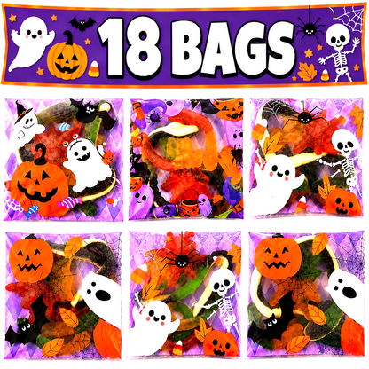 Halloween Pre-Filled Sweets Jelly 50g Bags - Spooky Trick or Treat - Halal Party Bag Gifts