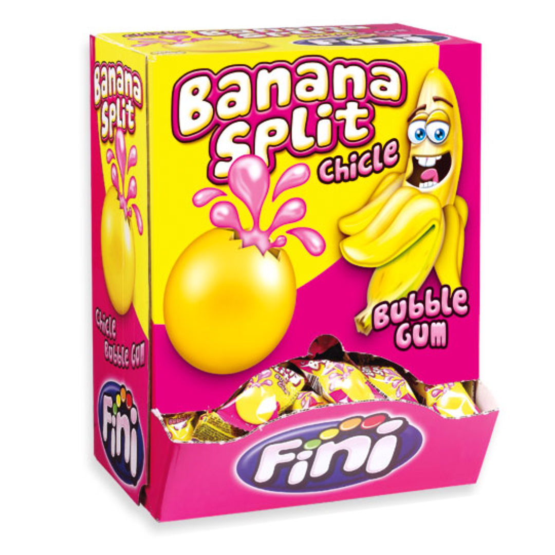 BANANA SPLIT BUBBLEGUM FINI LIQUID CENTRE GUM 200 PIECES