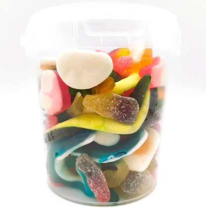 Eid Mubarak Gift Pick N Mix Retro Jelly & Fizz Mix 500g Tubs, Halal Assorted Candy Jelly Sweets