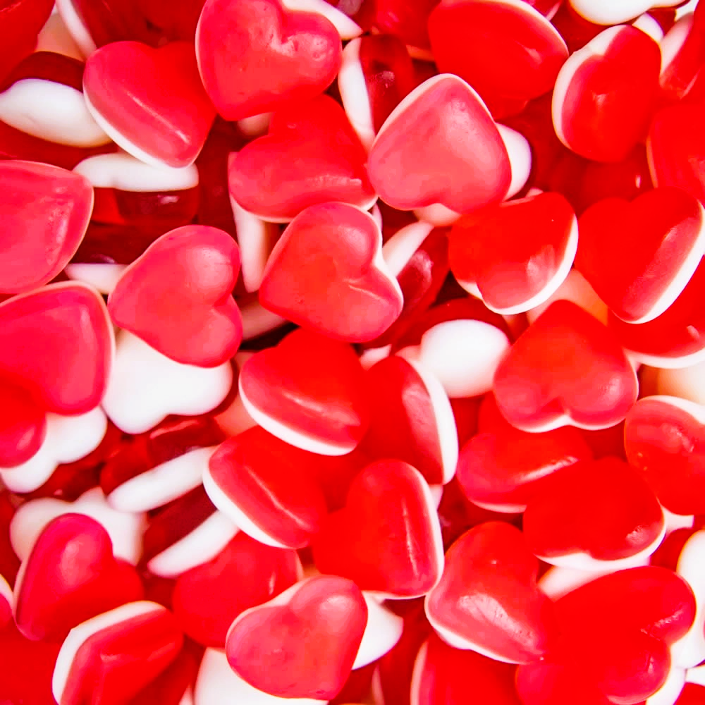 Valentines Day Jelly Red Hearts - Halal - Gummy Sweets 500g - Gifts