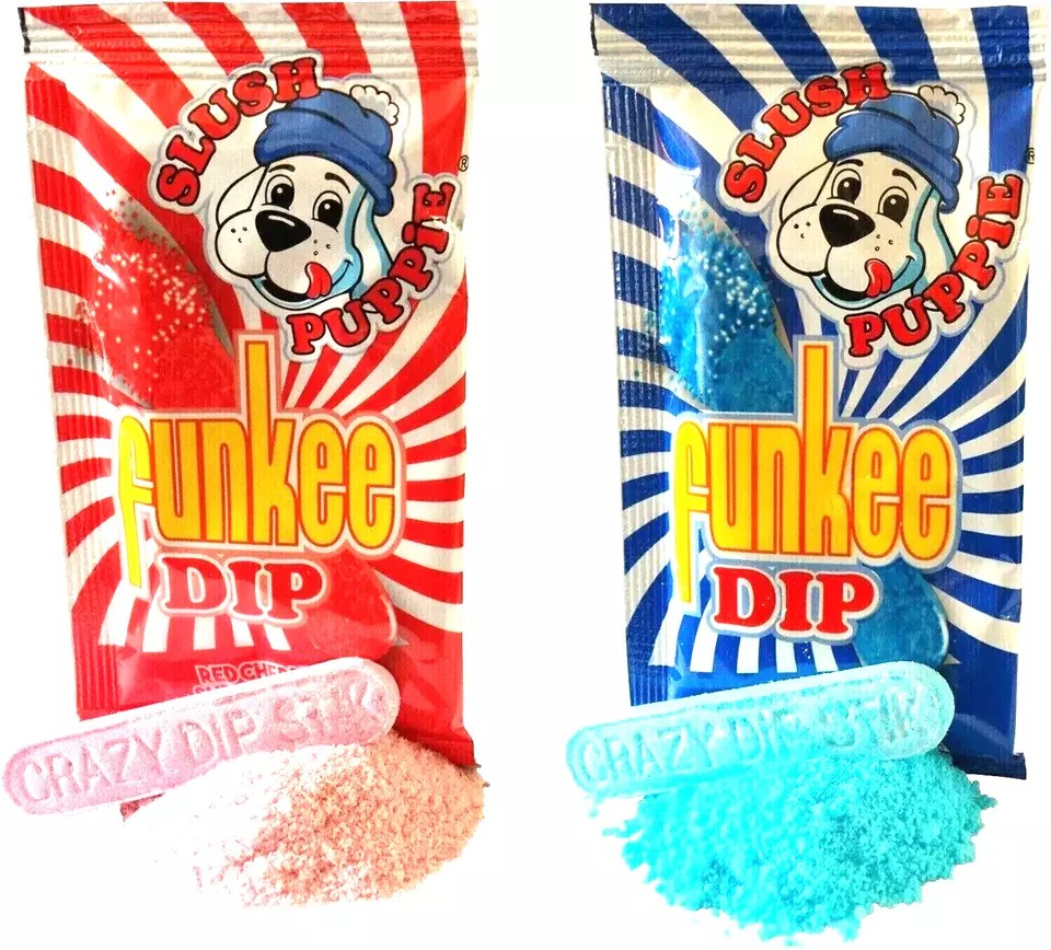 SLUSH PUPPIE FUNKEE DIP 48x15g BULK BUY VALUE Sherbet Candy BBE 09/24