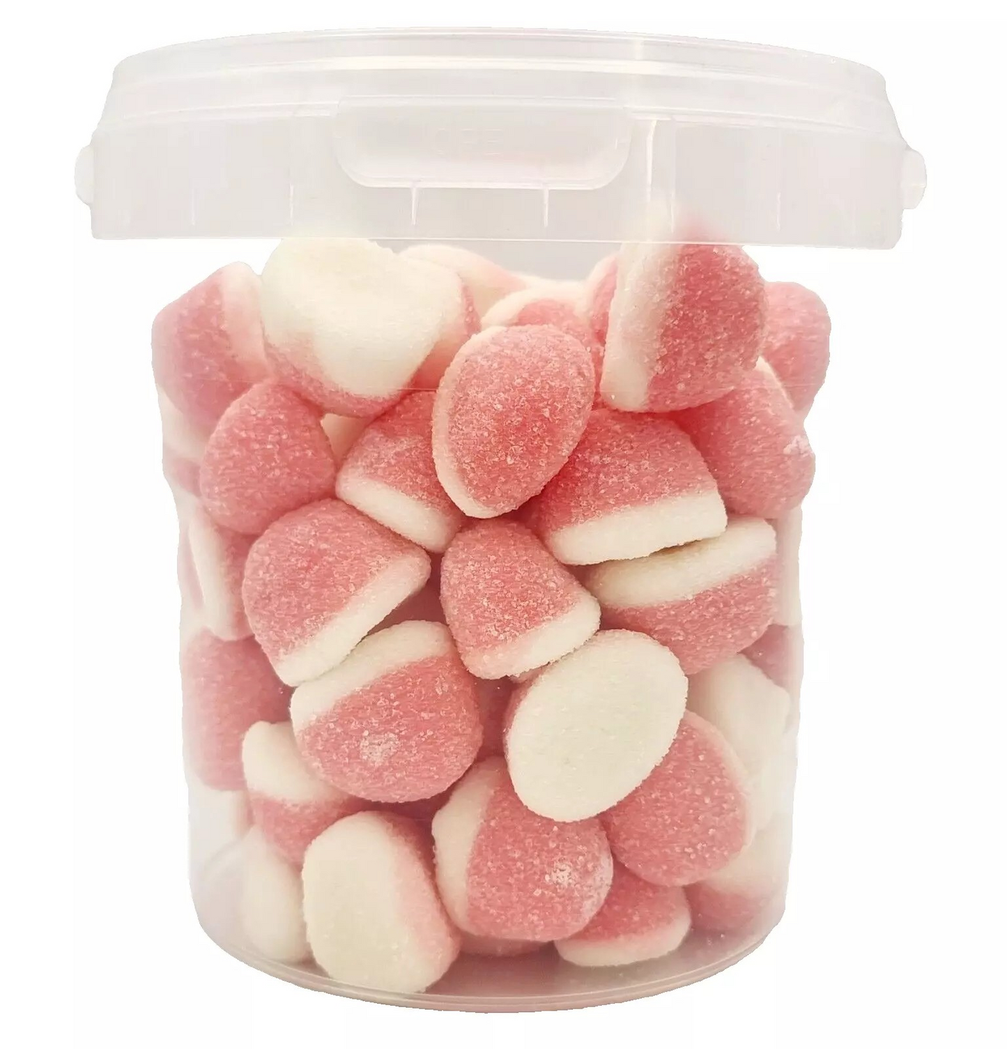 500g Sour Strawberries Kisses Jellies, Halal Aladdins Sweets Tub