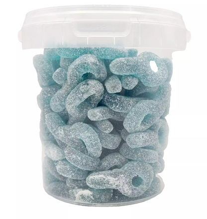 500g Sour Blue Dummies Jellies, Halal Aladdins Sweets Tub