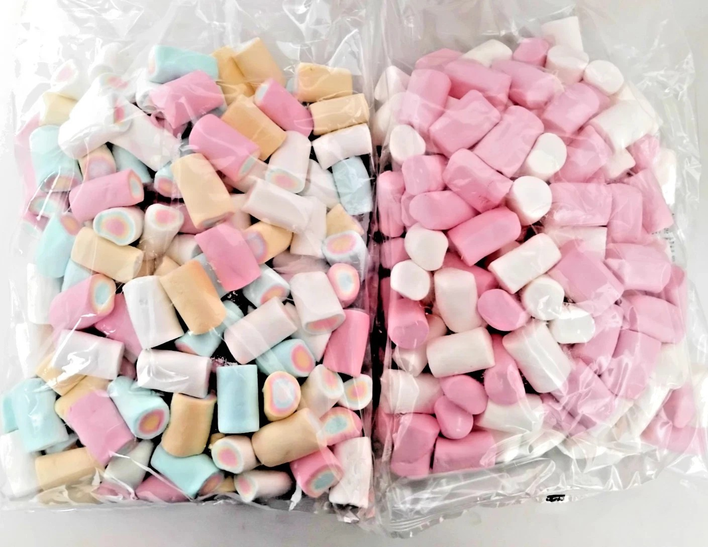 2kg Large Rainbow & Pink & White Marshmallows CLEARANCE BULK BUY BBE 07/25 Halal