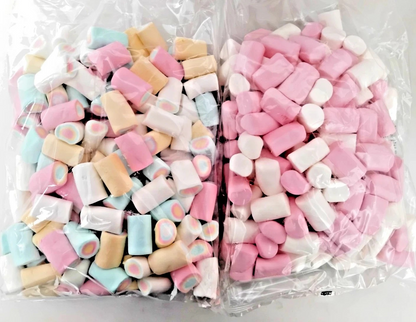 2kg Large Rainbow & Pink & White Marshmallows CLEARANCE BULK BUY BBE 07/25 Halal