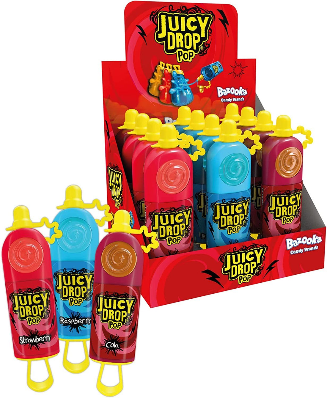 PACK OF 12 HALAL BAZOOKA JUICY DROP POP – Aladdins Sweets