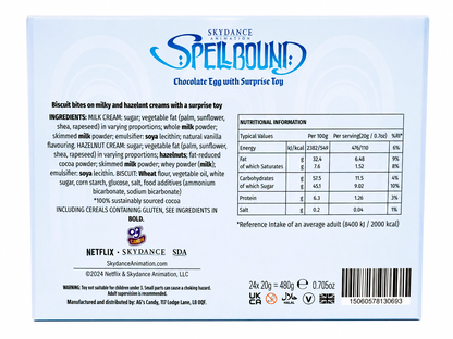 Spellbound Surprise Chocolate Eggs with Toys – Pack of 24