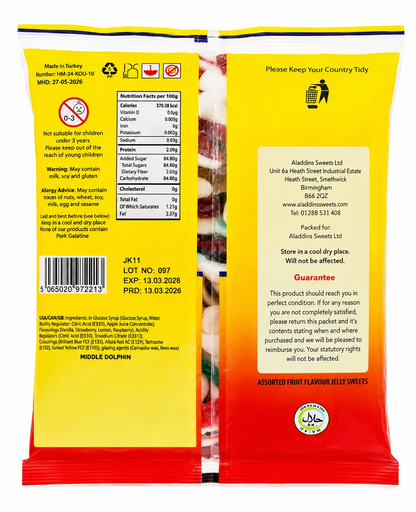 1kg Jelly Dolphins Halal gummy | Aladdins Sweets Jellies