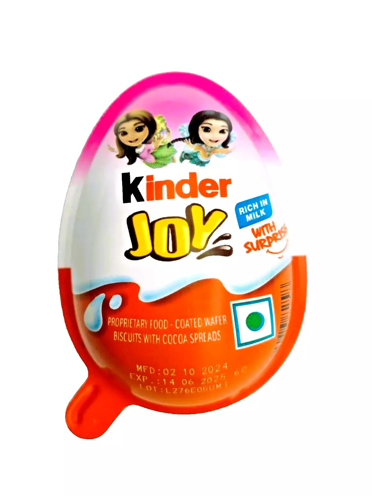 Kinder Joy Fairies World 20g (Expiry 14/06/2025) | Pack of 24 I Chocolate Surprise Egg Easter