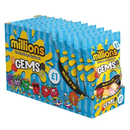 PACK OF 12 HALAL MILLIONS GEMS