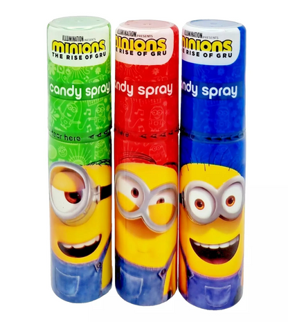 PACK OF 15 HALAL MINIONS CANDY SPRAY 25ml