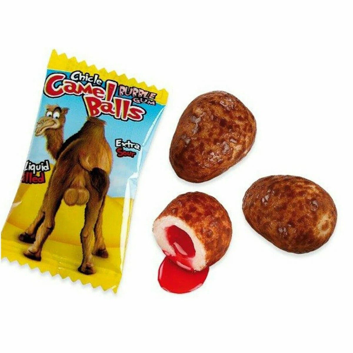 Fini Camels Balls Liquid Filled Bubblegum Retro Sweets & Candy 200 Pieces