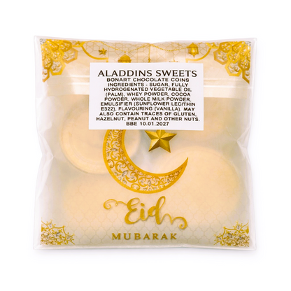 Eid Mubarak Milk Chocolate Gold Money Coins Kids Party Gift Favours