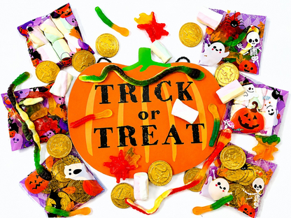 Halloween Pre-Filled Sweets Jelly 50g Bags - Spooky Trick or Treat - Halal Party Bag Gifts