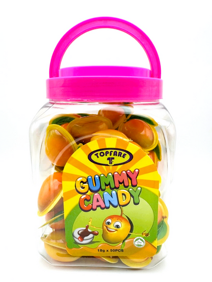 Gummy Juicy Filled Sweets 50 x 18g Jar Halal Kids Party Bags Fillers