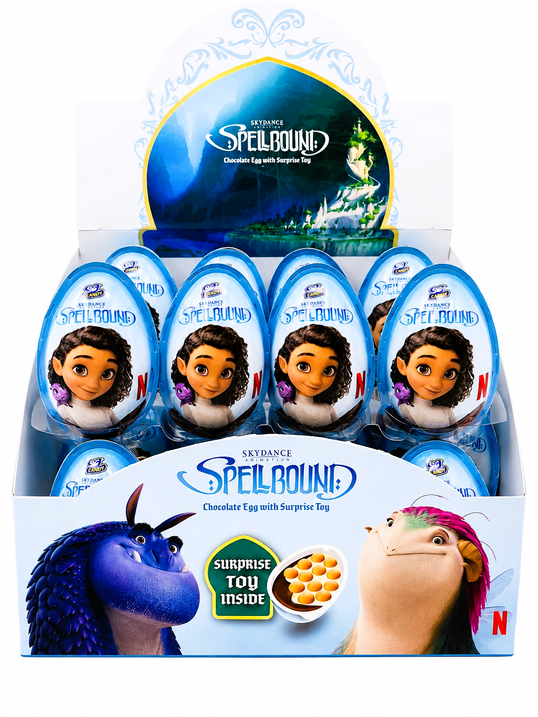 Spellbound Surprise Chocolate Eggs with Toys – Pack of 24