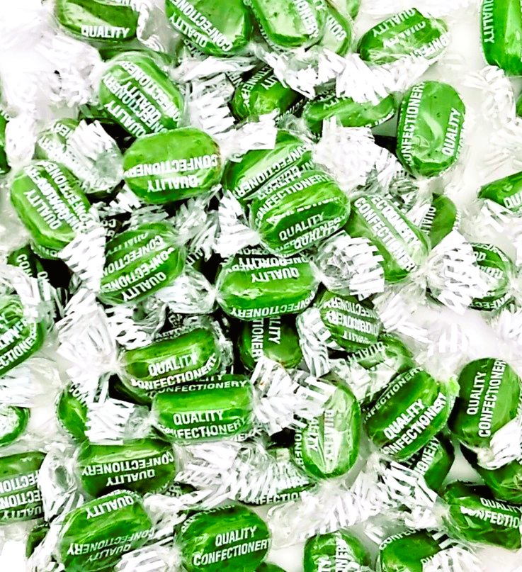 Chocolate Limes - Chocolate Filled Centre Boiled Sweets - Pick N Mix 1kg 3kg 500g Tub Candy - Choc Limes - Aladdins Sweets Bulk Buy