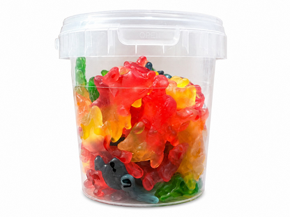 Halloween Spooky Jellies - Jelly & Fizzy Sour Sweets - 9 Flavours - 500g Tub - Halal - Aladdins Sweets
