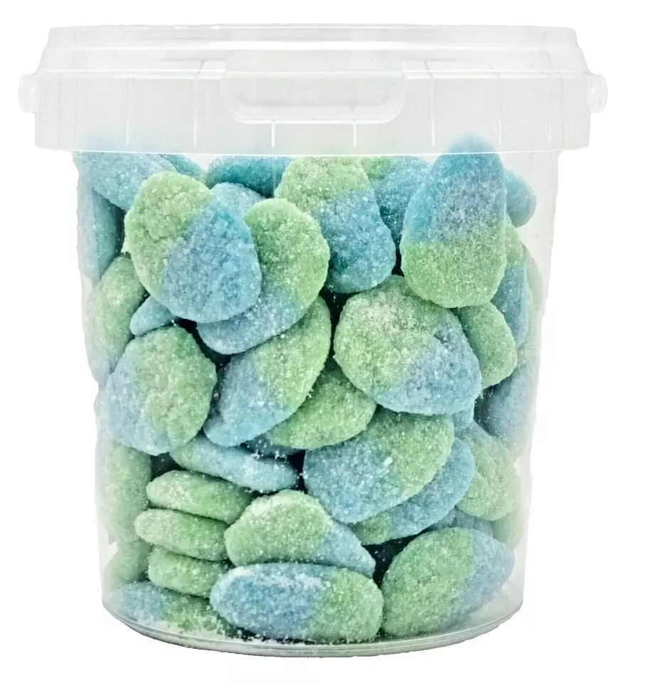 500g Sour Blueberries Jellies, Halal Aladdins Sweets Tub