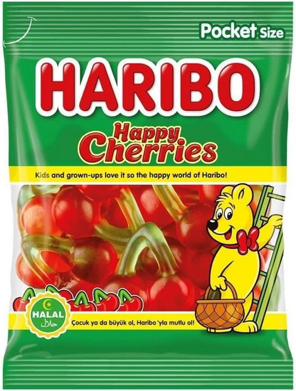 Haribo Happy Cherries Halal 100g Bags