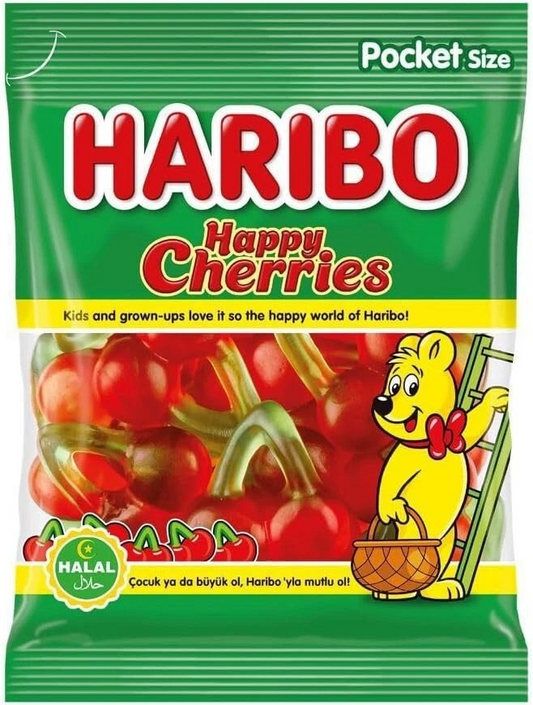 Haribo Happy Cherries Halal 100g Bags