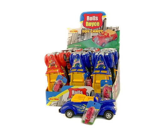 PACK OF 12 JELLYMAN ROLLS ROYCE CAR TOY CANDY