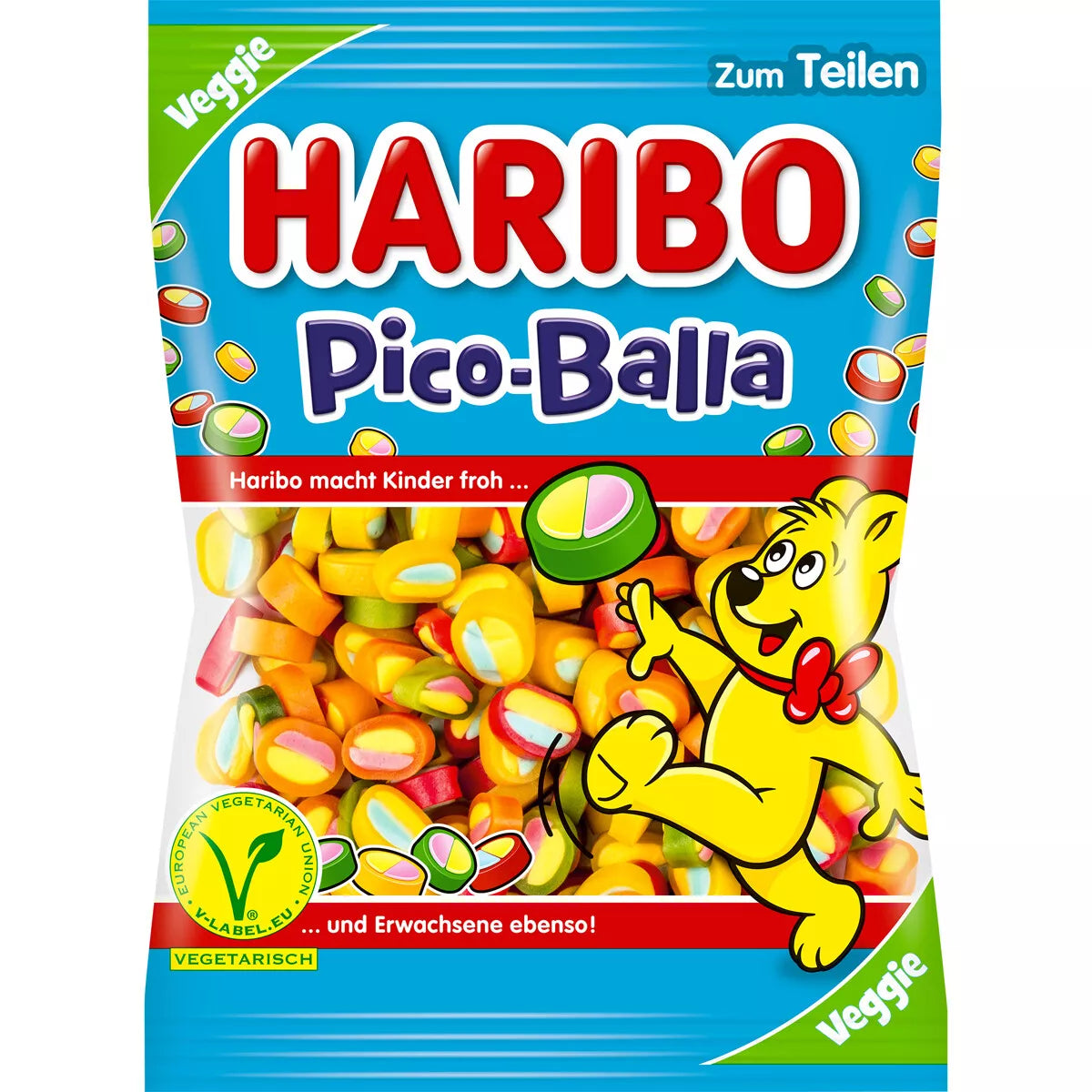 Haribo Balla-Bites Sweet Gummy Jellies 85g bags Vegetarian (Halal suitable) Kids Party Bags