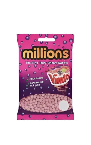 PACK OF 12 HALAL MILLIONS VIMTO THE TINY TASTY CHEWY SWEETS