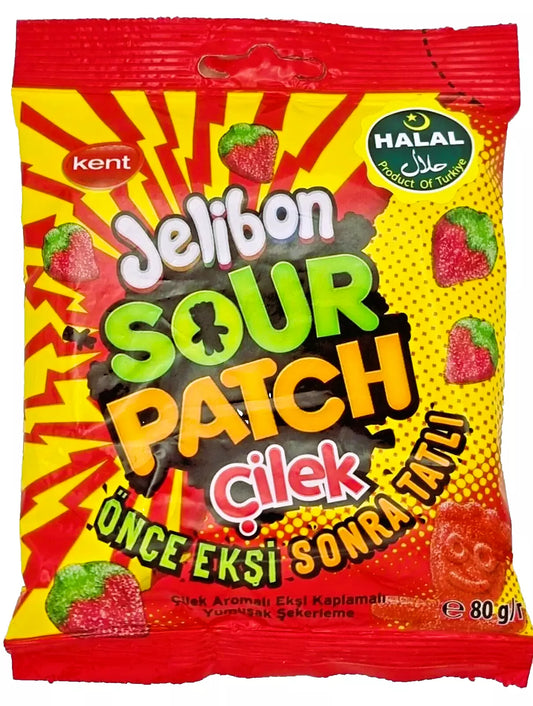 Pack of 24 Halal Kent Jelibon Sour Patch Strawberry