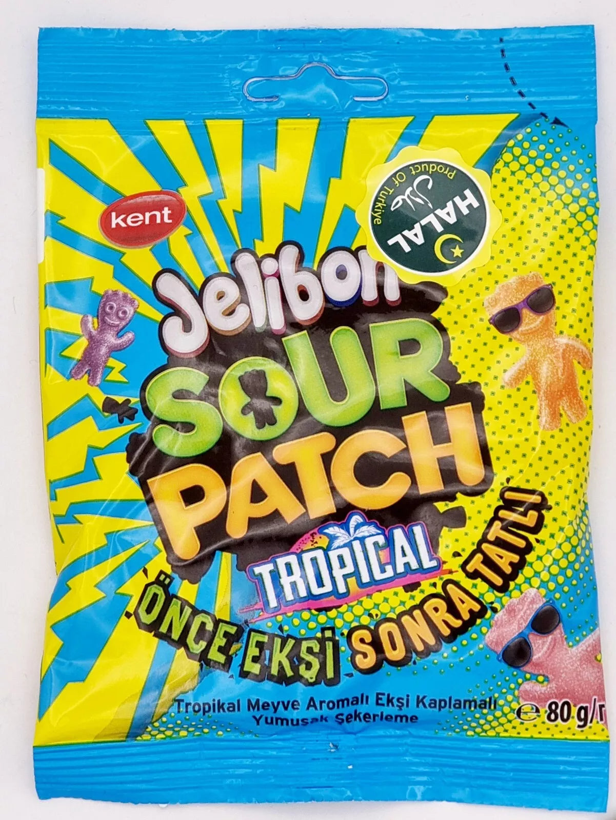 Kent Sweets Pack of 24 Halal Kent Jelibon Sour Patch Tropical – Aladdins Sweets