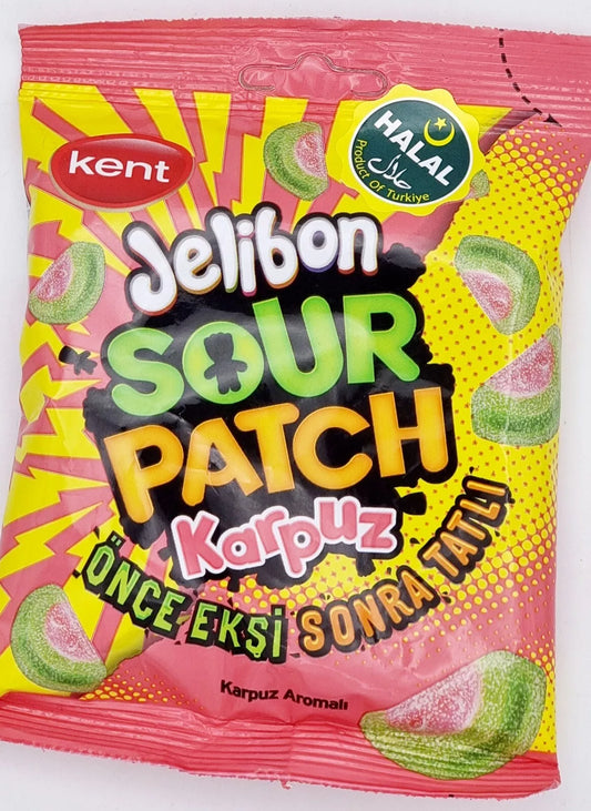 Pack of 24 Halal Kent Jelibon Sour Patch Watermelon (Karpuz)