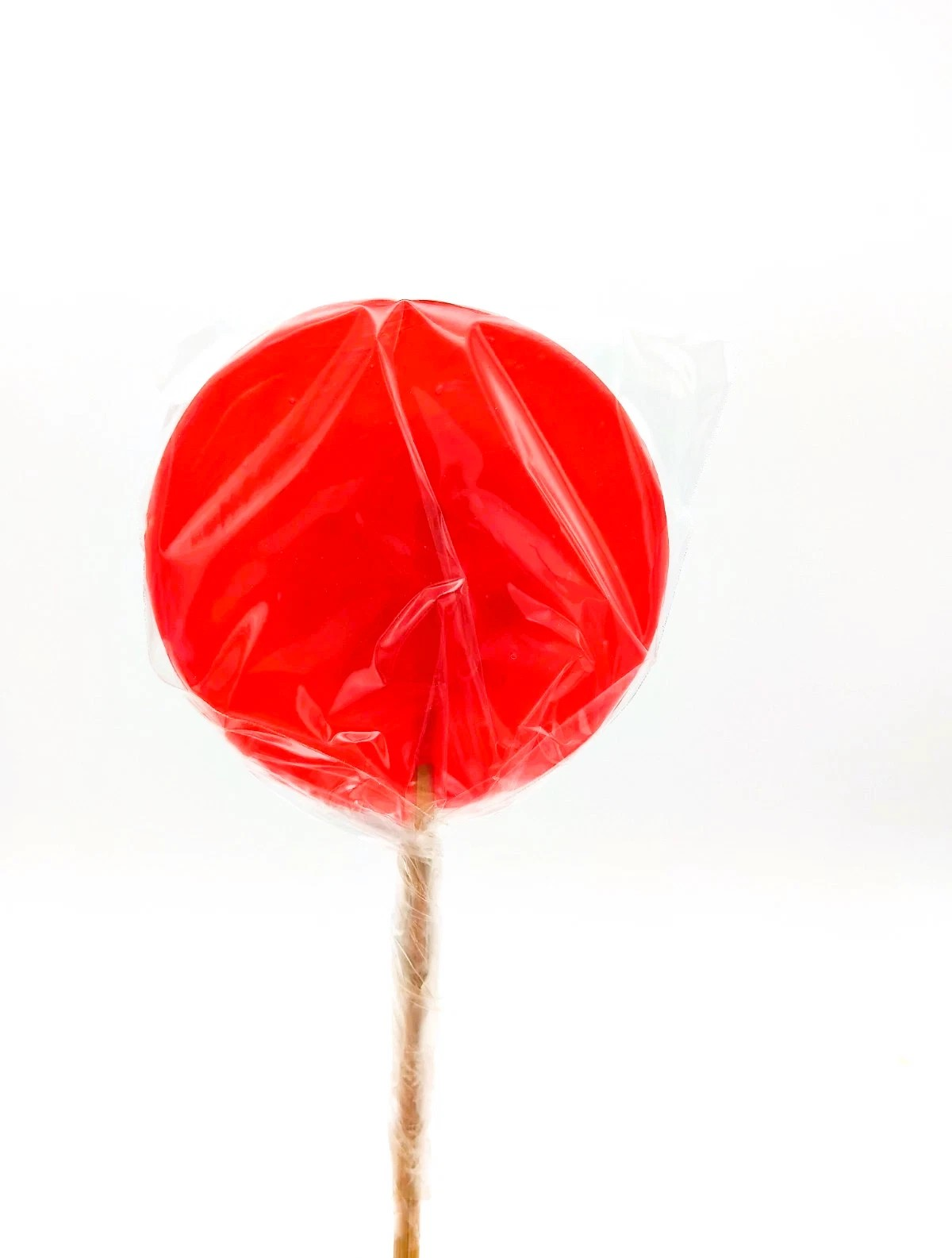 Valentine's Day 30g Large Red Round Lollipop Sweet Candy Love Heart Gift - Vegan Hala