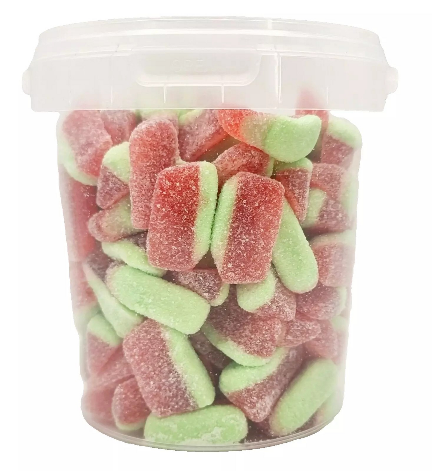 500g Sour Watermelon Slices Jellies, Halal Aladdins Sweets Tub