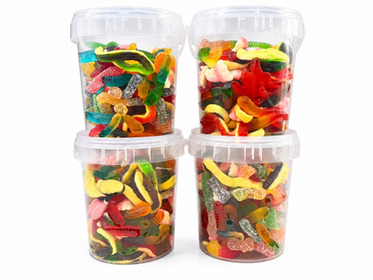 Halloween Spooky Jellies - Jelly & Fizzy Sour Sweets - 9 Flavours - 500g Tub - Halal - Aladdins Sweets