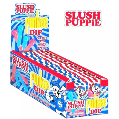 SLUSH PUPPIE FUNKEE DIP 48x15g BULK BUY VALUE Sherbet Candy BBE 09/24