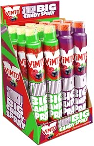 PACK OF 12 HALAL VIMTO BIG CANDY SPRAY STRAWBERRY/CHERRY