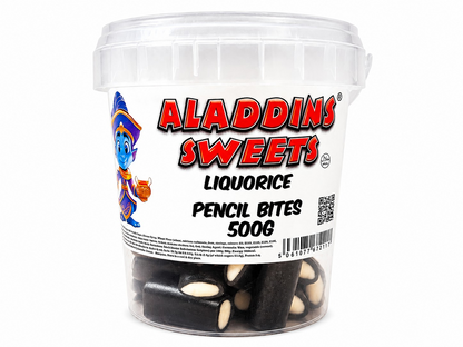 500g & 1kg Liquorice Pencil Tube Bites - Retro Halal Sweets - Kids Party Cones Gifts