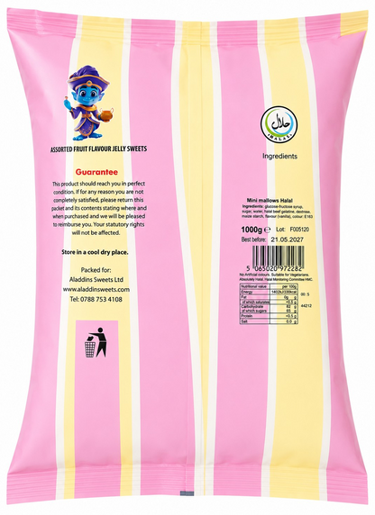 1kg Mini Marshmallows - Halal - Aladdins Sweets - Bulk Buy