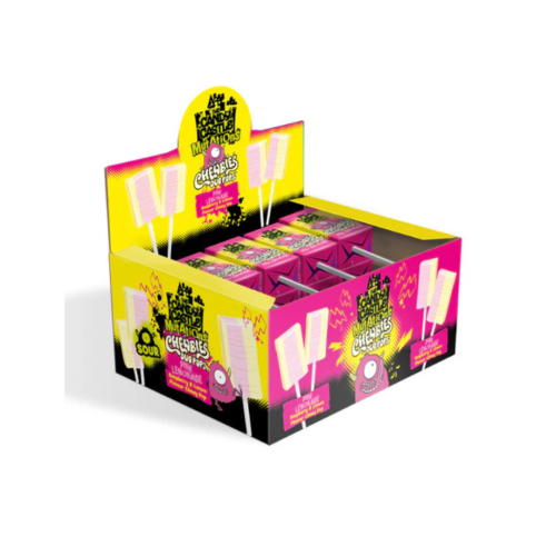 30 x 10g Sour Chewbies Duo Pops - Assorted Flavours - Retro Drumstick - Chewy Lollipops -